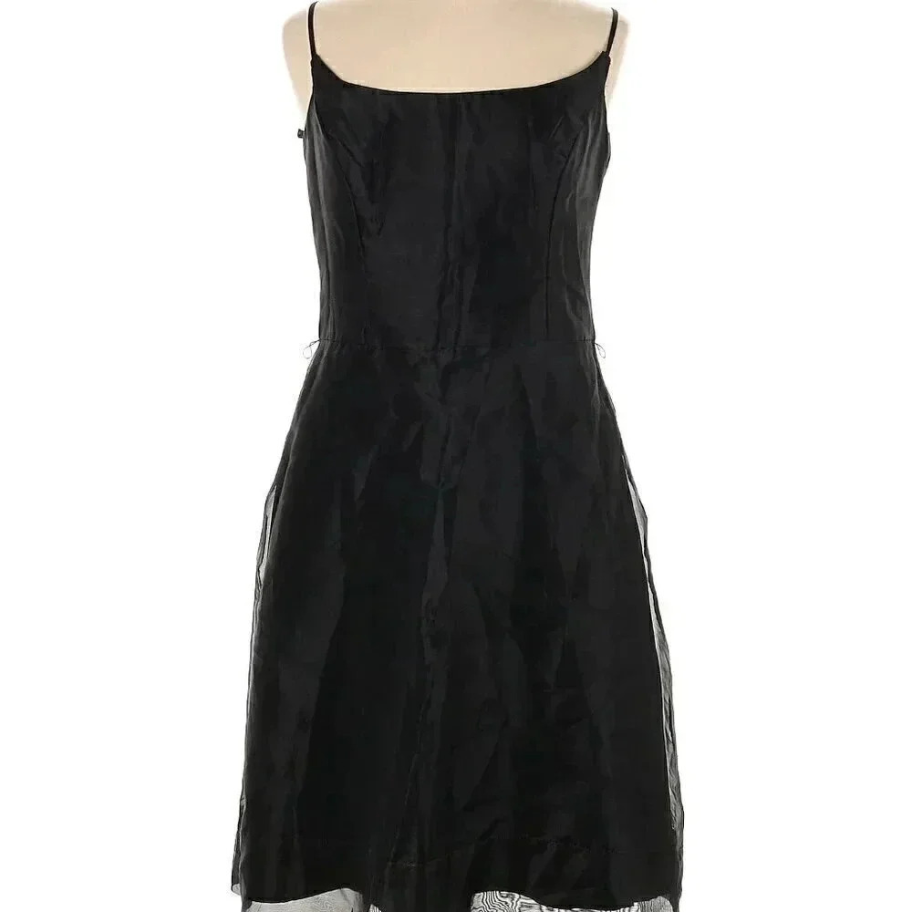 AFTER SIX Double layered Strappy Formal Dress In Black Size 14